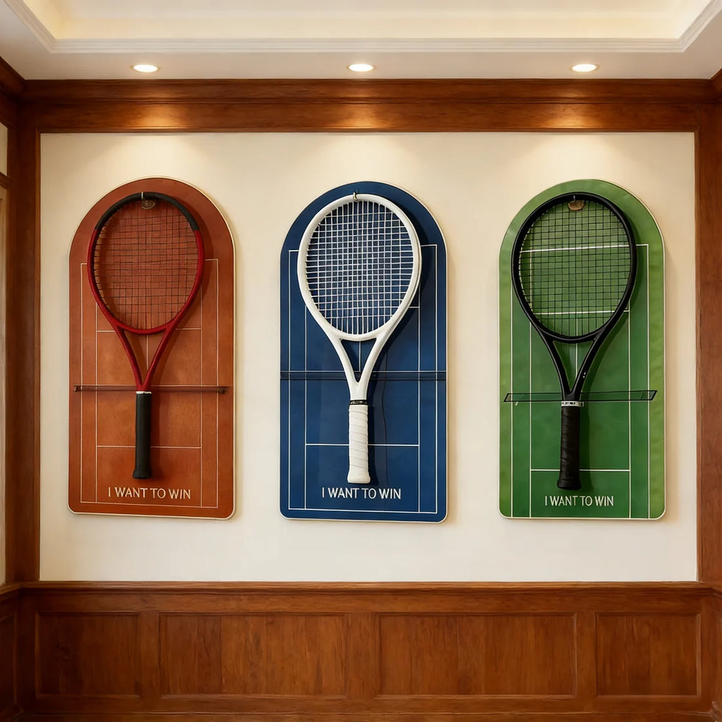 Color Collection Tennis Racket Display Set of 3（Excluding the rackets）