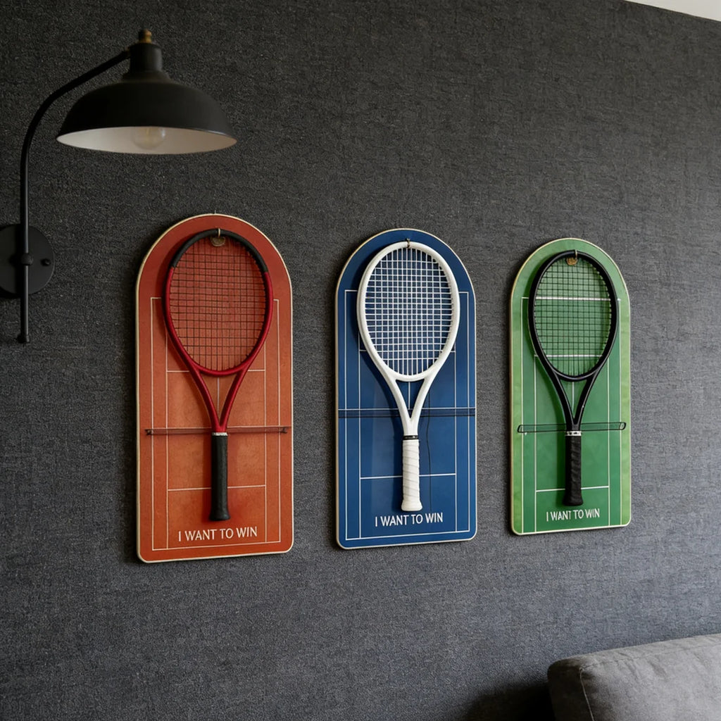 Color Collection Tennis Racket Display Set of 3（Excluding the rackets）