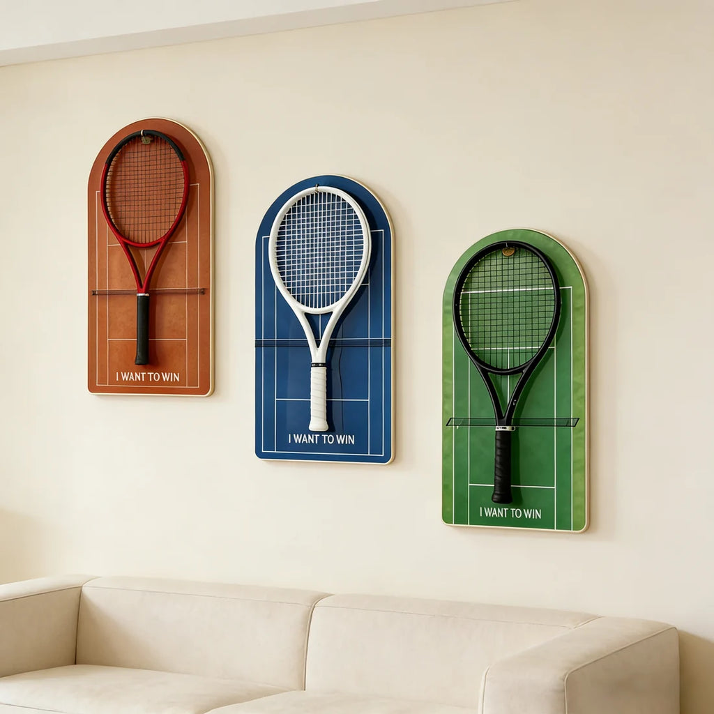 Color Collection Tennis Racket Display Set of 3（Excluding the rackets）