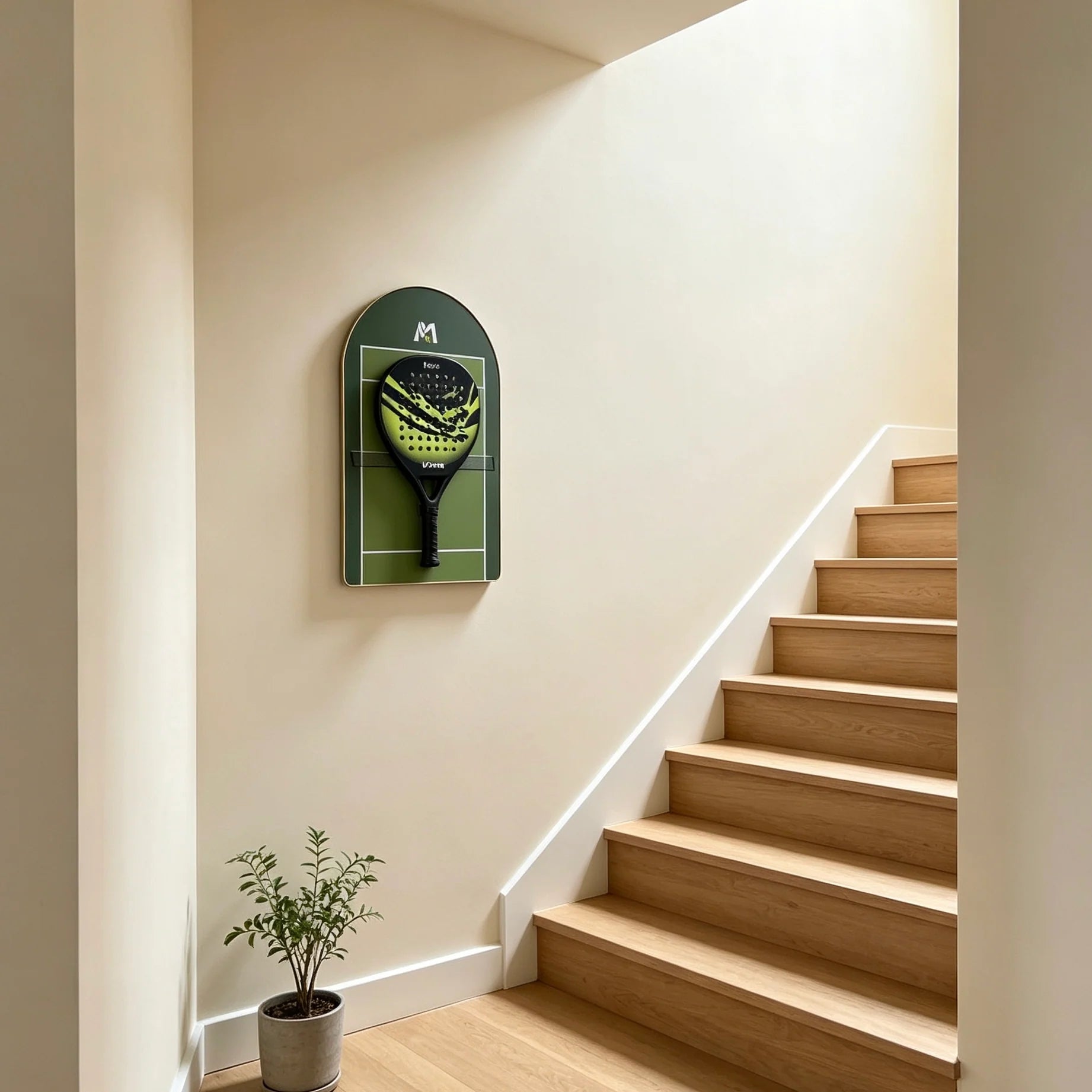 Padel Racket Wall Display Frame – Premium Wall Mount Showcase (Excluding the Racket)