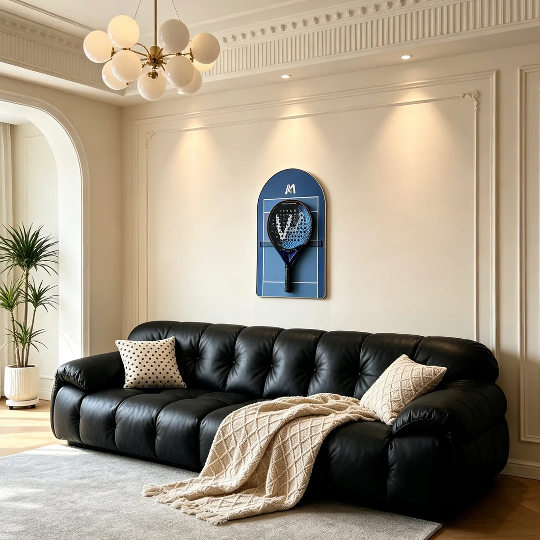 Padel Racket Display Frame – Minimalist Wall-Mounted Showcase (Excluding the Racket)