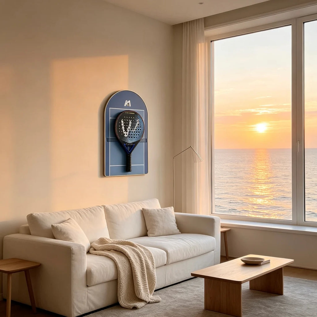 Padel Racket Display Frame – Minimalist Wall-Mounted Showcase (Excluding the Racket)