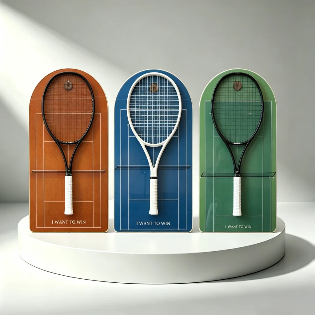 Color Collection Tennis Racket Display Set of 3（Excluding the rackets）