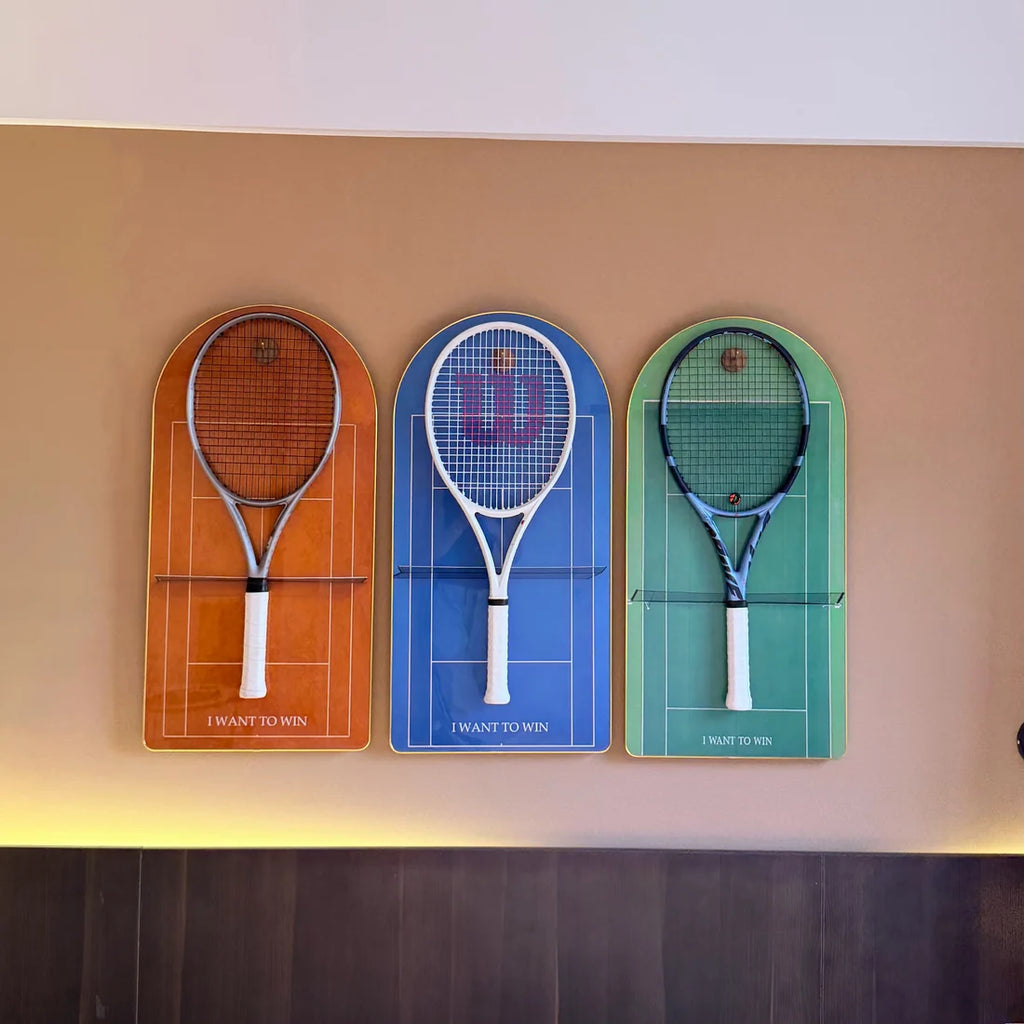 Color Collection Tennis Racket Display Set of 3（Excluding the rackets）