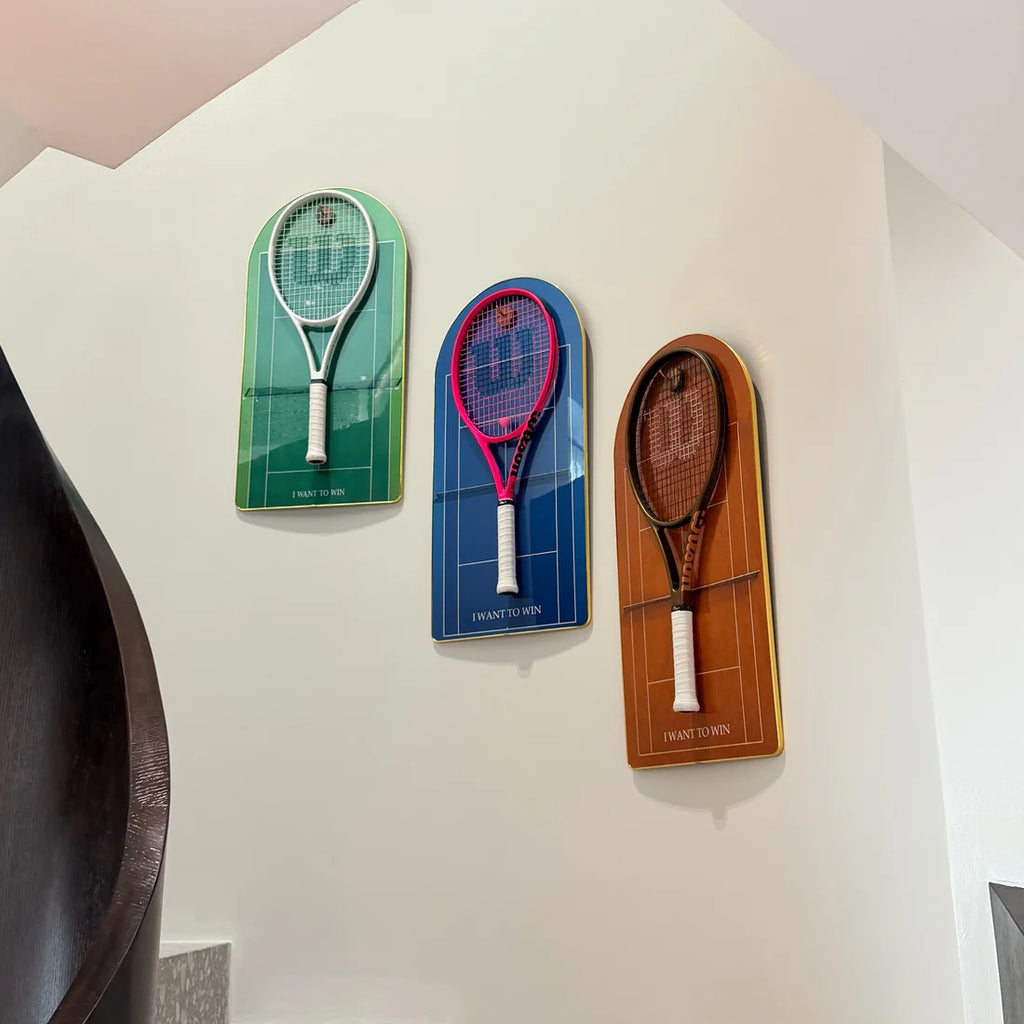 Color Collection Tennis Racket Display Set of 3（Excluding the rackets）
