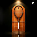 Clay Red Tennis Racket Display Case – Wall Mount Frame for Racquet Storage & Display (Excluding the racket）