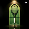 Green Tennis Racket Display Case – Wall Mount Frame for Tennis Collection (Excluding the racket）