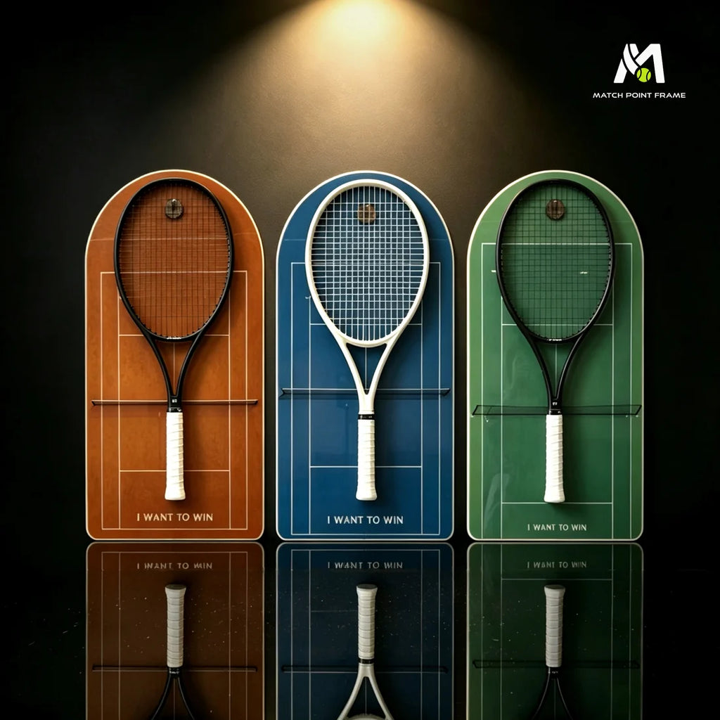 Color Collection Tennis Racket Display Set of 3（Excluding the rackets）