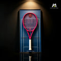 Court Blue Tennis Racket Display Frame – Wall Mount Racquet Holder & Tennis Room Decor (Excluding the racket）