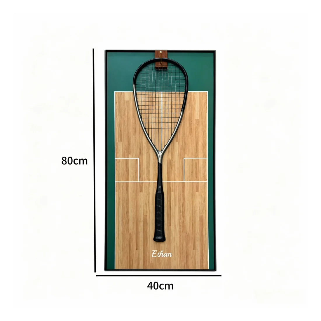 Custom Squash Racket Display Frame – Personalized Wall Display Case (Excluding the racket）