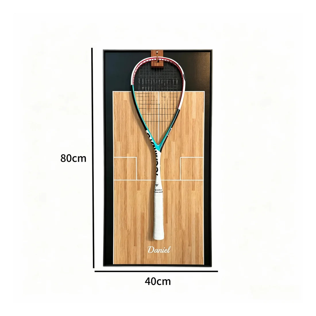 Custom Squash Racket Display Frame – Personalized Wall Display Case (Excluding the racket）