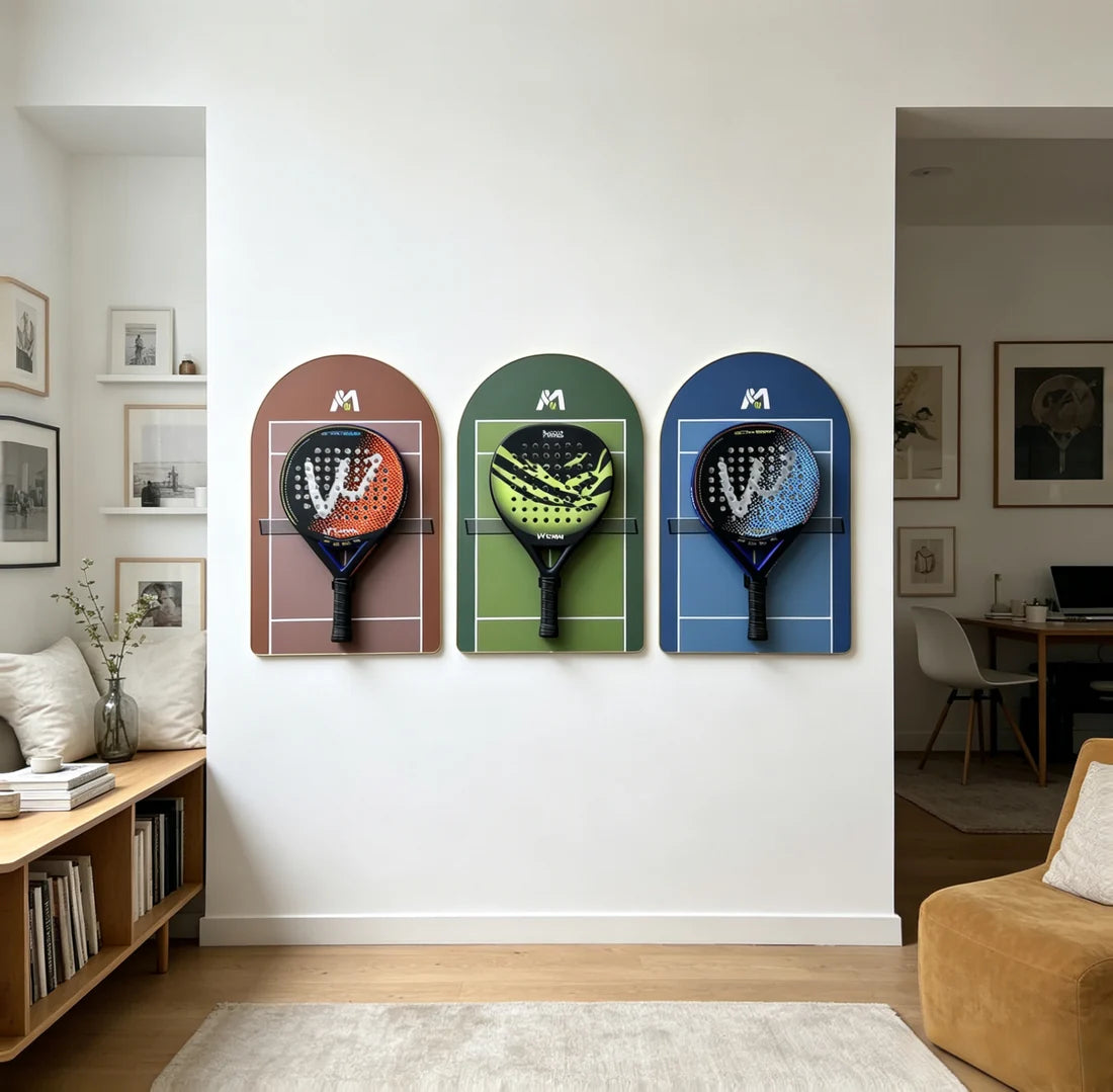 Padel Racket Display Frame Set 3-Pack (Excluding the rackets）