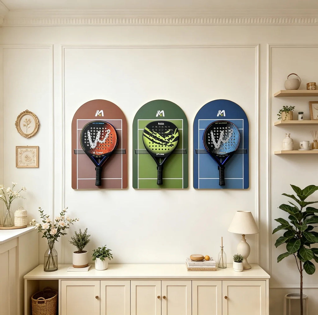 Padel Racket Display Frame Set 3-Pack (Excluding the rackets）
