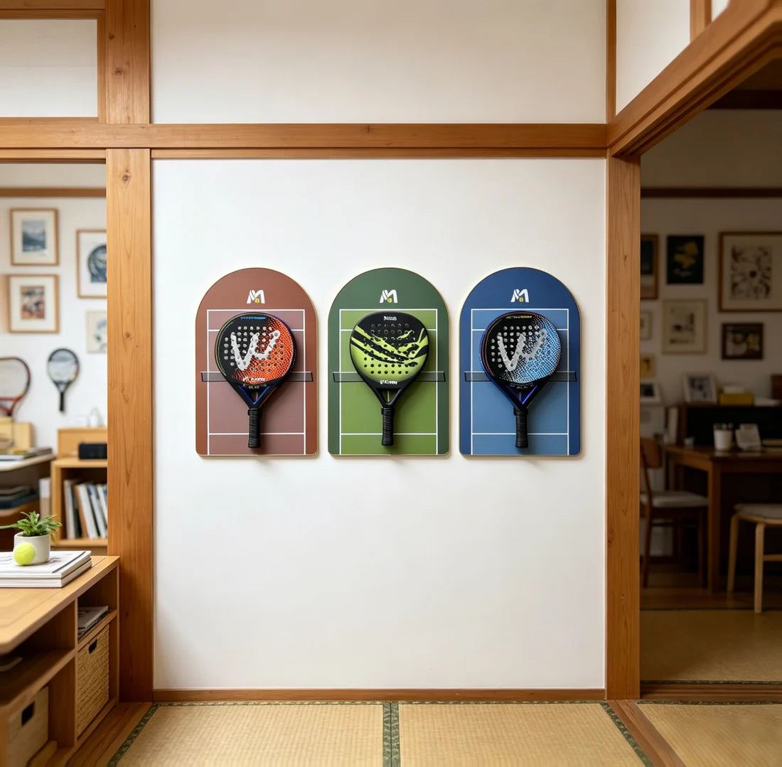Padel Racket Display Frame Set 3-Pack (Excluding the rackets）