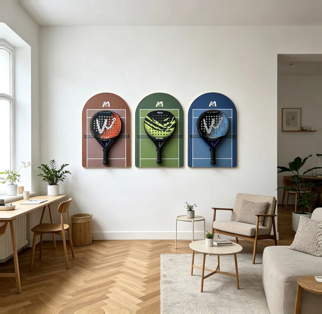 Padel Racket Display Frame Set 3-Pack (Excluding the rackets）