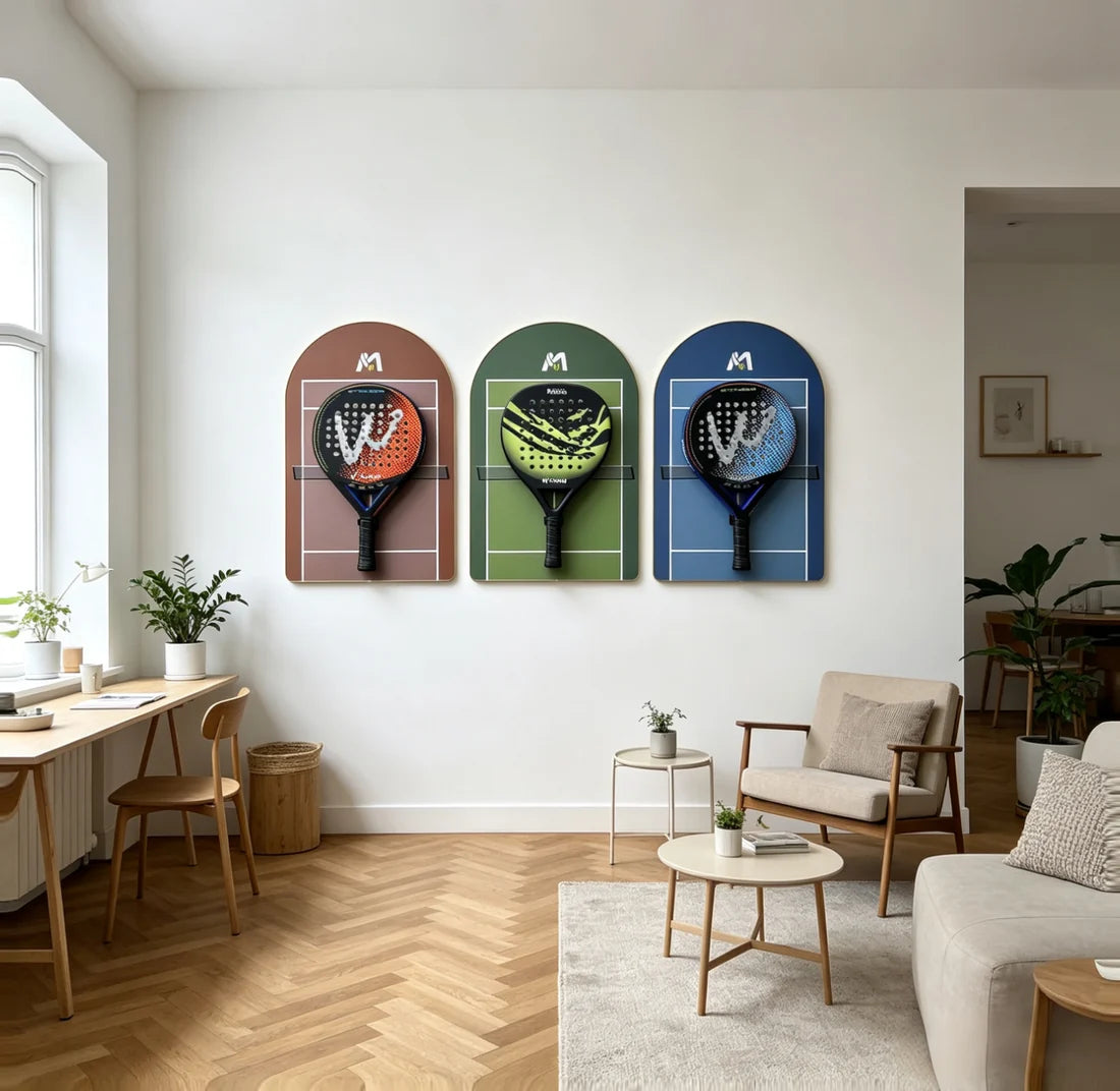 Padel Racket Display Frame Set 3-Pack (Excluding the rackets）