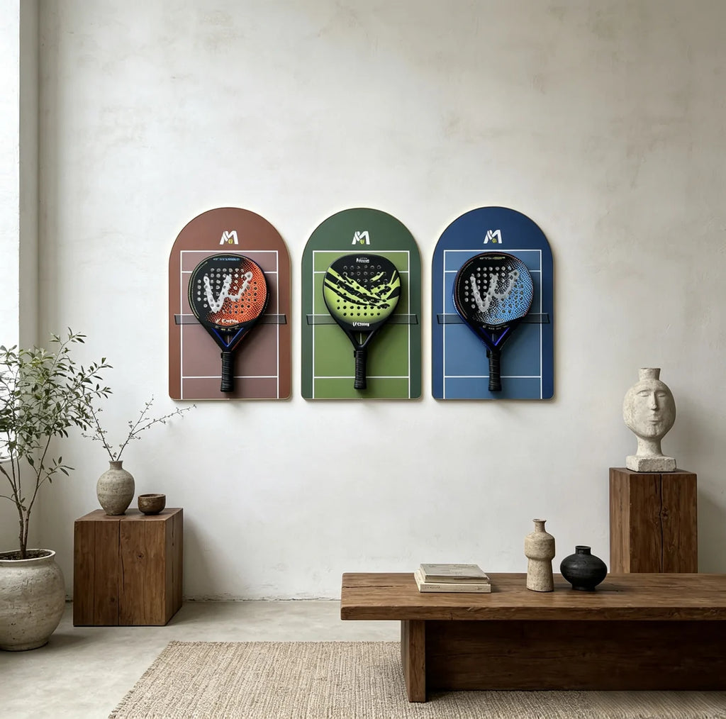 Padel Racket Display Frame Set 3-Pack (Excluding the rackets）