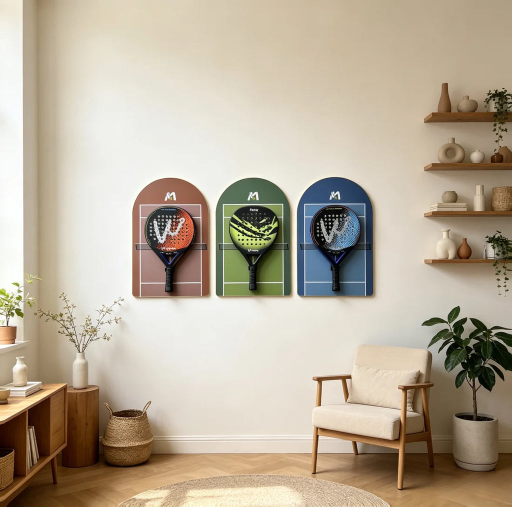 Padel Racket Display Frame Set 3-Pack (Excluding the rackets）
