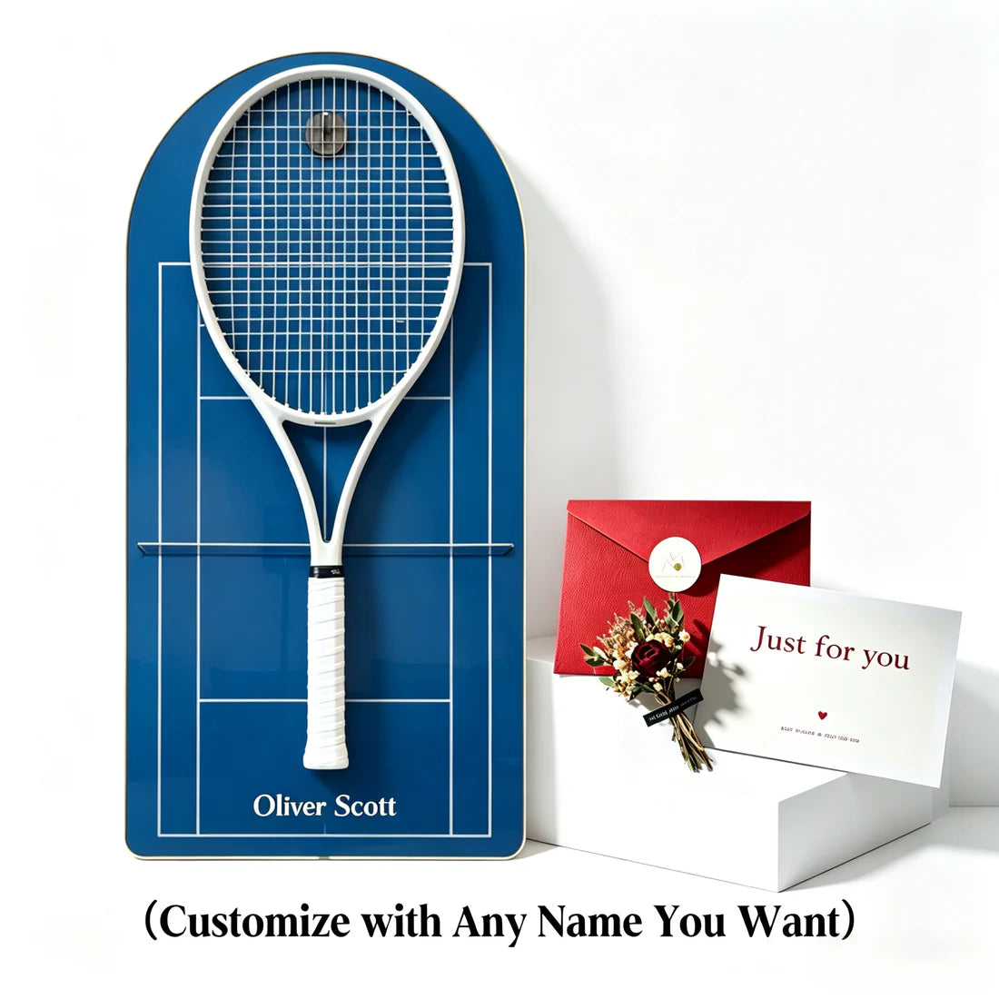 Personalized Tennis Racket Display Frame Name Customize (Excluding the racket)