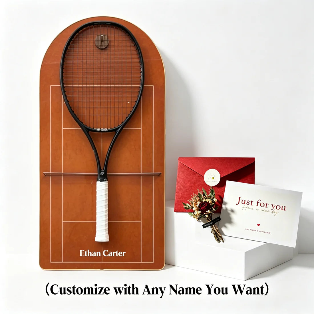 Personalized Tennis Racket Display Frame Name Customize (Excluding the racket)