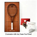 Personalized Tennis Racket Display Frame Name Customize (Excluding the racket)